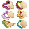 Molde Cortador de Sándwich de Acero Inoxidable Molde para Galletas Molde Cortador de Pan Molde Cortador de Verduras Frutas Molde para Repujar Molde con Forma de Cara de Mariposa