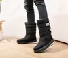 Soporte de personalización NE botas de nieve para exteriores antideslizantes a prueba de nieve cálidas de algodón con velcro comercio exterior turismo zapatos de algodón para papá