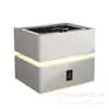 Mesa de noche flotante de lujo ligero con luz sensor, carga inalámbrica, cerradura de contraseña multifunción, mueble de almacenamiento para dormitorio principal de celebridad de internet, estilo nuevo