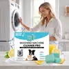 Limpiador de tambor de lavadora OEM personalizado transfronterizo para dueños de mascotas, removedor de suciedad para la ranura del tambor del hogar, pastillas efervescentes eliminadoras de olores