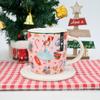 Taza de Cerámica Creativa de Dibujos Animados Personalizada Taza de Orejas Grandes Estilo Ins Taza para Beber Linda para Pareja Regalo de Navidad