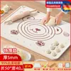 Tapete de Amasado de Silicona Espesado Grado Alimenticio Doméstico Rodillo y Tapete de Panel Antideslizante Grande Tabla de Cortar de Cocina Horneado