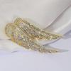 Asas de Anjo Exquisite Elegante Broche de Pena Feminino Temperamento Acessórios Versáteis Traje Casaco Fivela Broche Corsage