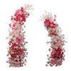 Accesorios de boda arco de cuerno rosa guía de camino terminado decoración floral de escenario marco de fondo flor de simulación adornos de paisajismo