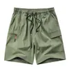 Novos Shorts de Seda Gelada Frescos para Homens para o Verão de 2026, Calças Finas de Secagem Rápida, Calças Cargo Esportivas Casuais, Calções de Praia Masculinos