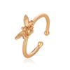 Europa y Estados Unidos estilo ins anillo de abeja pequeña personalidad femenina temperamento apertura creativa animal comida anillo de dedo joyería de moda venta al por mayor