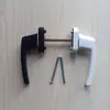 Manija de Puerta de Plástico Sólido Engrosado Acero, Cerradura de Manija para Puerta Corredera de Aleación de Aluminio, Manija de Doble Cara para Balcón y Baño