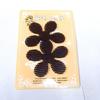 Puesto de suministro de pegatinas para el cabello Black Flower Magic, pegatinas para flequillo, accesorios populares para el cabello japoneses y coreanos, pegatinas de belleza para el cabello.
