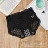 Hielo Coco Estilo Francés Encaje Suave Chica Deseo Puro Sexy Malla Sin Costuras Transpirable Cintura Media Ropa Interior para Mujer Fina Verano