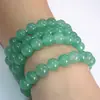 Pulsera de jade de piedra sintética de 10 mm pulsera de jade Dongling pulsera de jade esmeralda pulsera de jade Dongling verde arroz glutinoso hielo
