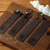 Marcadores de Libros de Madera Personalizados Se Pueden Añadir con Borlas en Cajas de Regalo, Estilo Chino Cultural y Creativo Creatividad, Exquisitos Marcadores de Libros Pintados en Oro, Tallados Calados