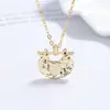 Colar Cadeado de Segurança com Caractere Sui Bing Bing Fu Joias Femininas em Prata 925 Novo Estilo Chinês Corrente para Suéter Toque de Luxo Leve Corrente para Clavícula