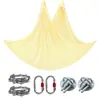 Hamaca de Yoga Aéreo 7m Set Uso en Casa Placa Fija Accesorios Cuerda de Suspensión Elástica Tela para Colgar Estudio de Yoga