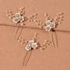 Nueva y hermosa horquilla antigua de estilo coreano, tejida a mano con flores de cristal, horquilla para novia, accesorios para tocados de vestidos chinos