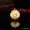 Pingente de Buda Guanyin estilo chinês com jade incrustado em ouro, pingente de Buda Guanyin com jade branco, presente de feriado, atacado