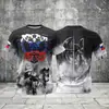 Camiseta de Manga Corta para Soldado Ruso de Rusia Verano Transpirable Secado Rápido Deportiva Casual Moderna Top Estampado Digital