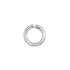 Plata de Ley 925 Redonda de un Solo Círculo Hecha a Mano DIY Joyería Pulsera Collar Conexión Final Accesorios Fábrica Stock Listo Entrega 48H