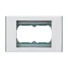 Beiqiao N118-802 118 Enchufe combinado americano de dos posiciones Marco de enchufe de cableado HDMI3.5USB VGA