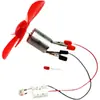 Mini Turbina Eólica Energia Eólica Pequeno Gerador Motor Ventilador Luz LED Crianças Maker Experimento Científico