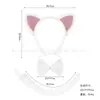 Fornecimento Transfronteiriço Novas Tiara de Animal para Crianças de Halloween Pelúcia Orelhas de Gato Fofas Desenho Animado Doce Tiara de Menina Gato