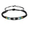 Pulsera de Cuentas de Arroz Tejida a Mano de Nueva Llegada Transfronteriza Europea y Americana para Mujer Estilo Étnico de Color Bohemio Pulsera Vintage Creativa