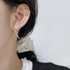 Pendientes de Copo de Nieve de Diamante Nalan S925 Plata de Ley Exquisitos y Simples Estilo Ins Diseño de Nicho Gancho para la Oreja M07318