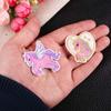 Pegatinas de tela bordadas, sellos bordados por computadora, boutique, bricolaje, hilo dorado y plateado, borde bordado, pegatinas de parche para decoración de ropa de Pegaso