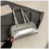 2026 Nuevo Bolso Boston de Color Sólido de Moda Transfronterizo con un Toque de Lujo, Bolso de Hombro Versátil Estilo Coreano, Bolso de Mano Versátil