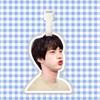 Etiqueta de equipaje Jin shuozhen de la Liga Juvenil a prueba de balas, colgante para mochila escolar, cadena, adorno colgante, etiqueta colgante, mismo estilo de TikTok