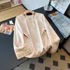 Camisa de Manga Larga Estilo Retro Chino Mejorado Estilo Nacional de Calidad Garantizada, Talla Grande, Oculta el Vientre, Aspecto Juvenil, para Mujeres de Mediana Edad