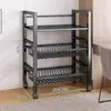 Estante de Cocina de Pie Multicapa para Verduras Doméstico Multifuncional Estante para Ollas Estante de Almacenamiento para Microondas Estante de Almacenamiento para Gabinete de Cocina