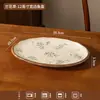 Dropshipping Nuevo Estilo Chino Juego de Cerámica al por Mayor Tazones y Platos Retro de Alto Valor Color Bajo Esmalte Tazones de Arroz y Platos Vajilla