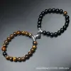 Europa y Estados Unidos joyería transfronteriza al por mayor pulsera de cuentas con succión magnética para parejas pulsera de piedra natural para parejas y novias al por mayor
