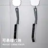 Escova de limpeza multifuncional para frestas de banheiro, escova de cerdas duras para frestas de portas e janelas de banheiro, com cabo longo, escova estreita para frestas para uso doméstico