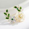Estilo palácio retrô broche de flor de concha natural moda alfinete de ameixa de alta qualidade Mori personalidade all-match corsage