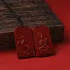 Pingentes Personalizados de Roxo Cinábrio Areia Dourada Doze Signos do Zodíaco Pingentes Oito Santos Padroeiros Acessórios de Joias Quadrados de Marca Contas Soltas