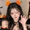 Diadema creativa y peculiar de Halloween con cuernos negros, perfecta para cosplay festivo, sesiones de fotos y actuaciones.