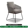 Sofá de Rattan para Exterior Terraço de Jardim Varanda de Vila Pátio Sala de Sol Designer Casual Combinação de Sofá de Madeira Maciça