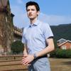 Camisa de trabajo para hombre de manga corta ropa de trabajo vestido de negocios camisa del mismo estilo para hombre y mujer logo de entrevista