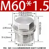 Tapón Externo Hexagonal con Cabeza de Brida de Acero Inoxidable 304 Tapón de Aceite Tapón de Tubería Tornillo Tapón 1/2 pulgada 2 3 4 Rosca M8 Tubería