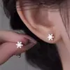 Pendientes de Copo de Nieve de Venta Caliente Otoño/Invierno 2026 para Mujer, Tendencia de Tiktok, Pendientes Sencillos y de Moda, Pendientes de Gama Alta, Precio Especial