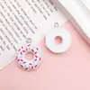 Serie de Colgantes de Resina Blanca: Llaveros, Pulseras, Collares y Pequeños Colgantes Creativos de Oso y Pato para Hacer Tú Mismo