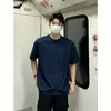 Camiseta de Verano para Hombre Cleanfit Color Sólido Línea Tridimensional Tacto Frío Manga Corta Lujo Casual Media Manga Lyocell