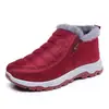 Botas de Neve Novas de Inverno Transfronteiriças para Homens e Mulheres, Sapatos de Algodão de Calçar Fácil para Casais, Botas de Neve Antiderrapantes Espessadas com Forro de Lã de Inverno para Mulheres
