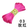Hilo de Nudo Chino de Poliéster 5 Hilos 7 Hilos Cuerda Trenzada Alambre para Joyería Hecho a Mano DIY 2.5mm 20 yardas/rollo