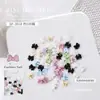 Joias para unhas mini laço cor de doce tamanho pequeno gravata borboleta nó de laço decorações de unha em resina 100 pts