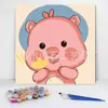 20*20 Pintura al Óleo Digital de Dibujos Animados de Anime Pintura Decorativa DIY para Colorear Hecha a Mano para Niños Stock Listo Pintura al Óleo Digital al por Mayor