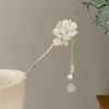 Horquillas Exquisitas Estilo Antiguo al por Mayor, Horquillas de Flor de Magnolia, Accesorios para el Cabello con Borlas, Horquillas de Forma de U de Alta Gama