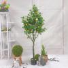 Fábrica Direta casa sala de estar decoração simulação limão ramo pote cênico local piso decoração simulação planta árvore frutífera