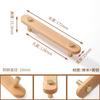 Tirador de Cajón de Hongo de Madera Log Japonés Redondo Madera Agujero Único Gabinete Puerta de Armario de Madera Habitación Infantil Tirador de Madera Maciza